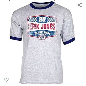 NASCAR Erik Jones #20 Racing Ringer T-Shirt SZ M
